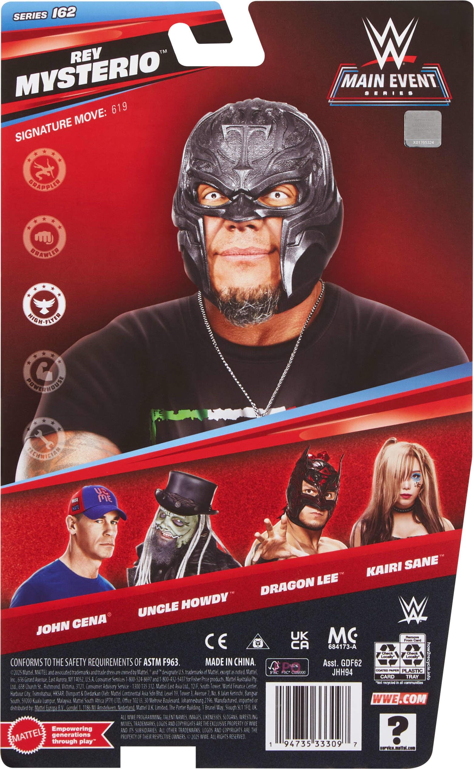 Mattel WWE Rey Mysterio Action Figure, Main Event Series #162, 6